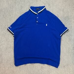 Blue Y2K Style Polo Ralph Lauren Ringer Polo
